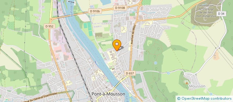 localisation de l'entreprise RUE DES BULLES  PONT-A-MOUSSON