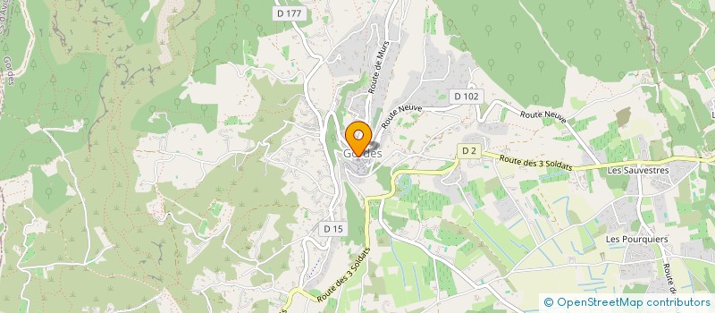 localisation de l'entreprise RUE DES CLASTRES  GORDES