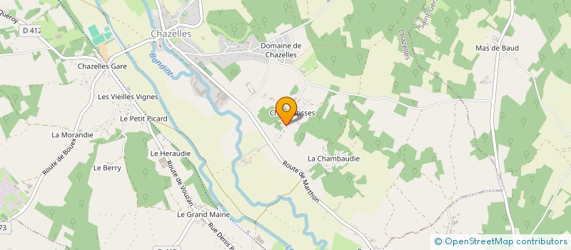 localisation de l'entreprise RUE DES CORDONNIERS à CHAZELLES