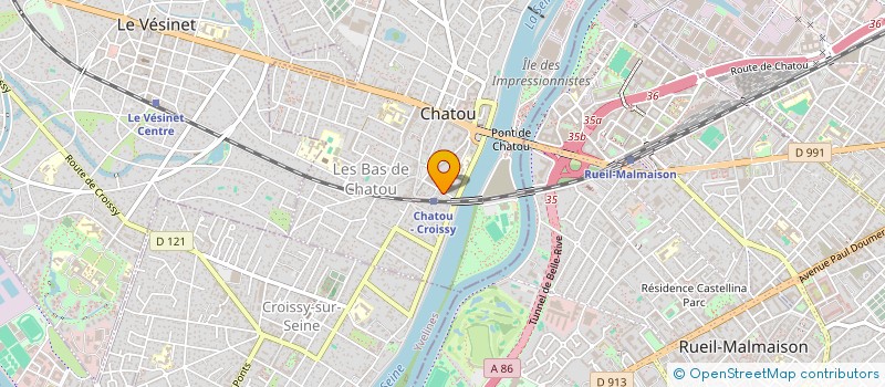 localisation de l'entreprise RUE DES DAMES PRODUCTIONS  CHATOU