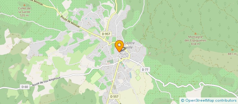 localisation de l'entreprise RUE DES ETOILES  AUPS