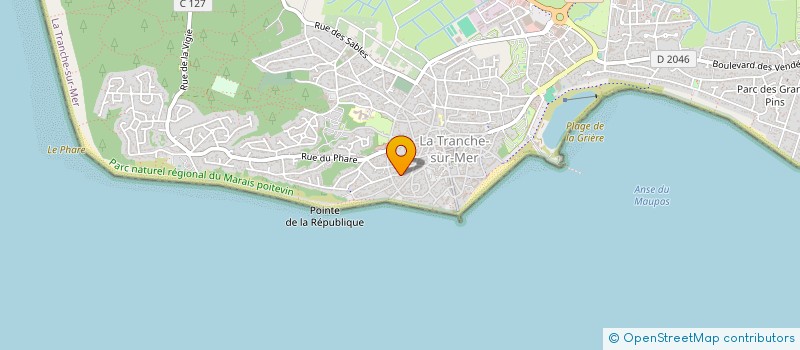 localisation de l'entreprise RUE DES FLEURY à LA TRANCHE-SUR-MER