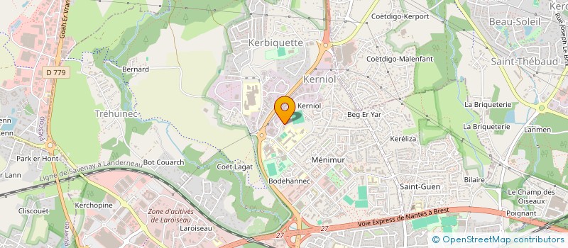 localisation de l'entreprise RUE DES FRERES LUMIERE à VANNES