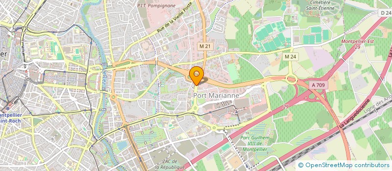 localisation de l'entreprise RUE DES GORDES SIMANDRES à MONTPELLIER