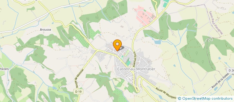 localisation de l'entreprise RUE DES GRAPHISME ET DE LA BANDE DESSINEE  CASTELNAU-MONTRATIER