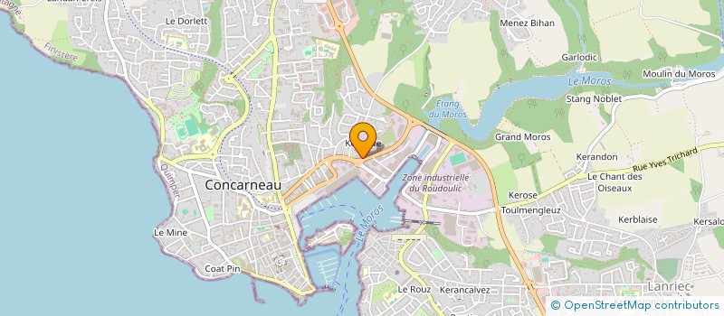 localisation de l'entreprise RUE DES ILES à CONCARNEAU