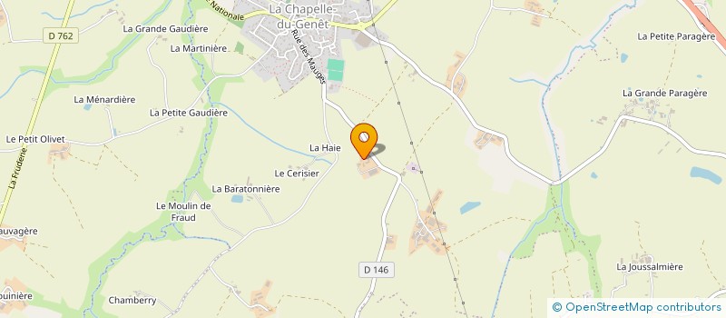 localisation de l'entreprise RUE DES JARDINS  BEAUPREAU-EN-MAUGES