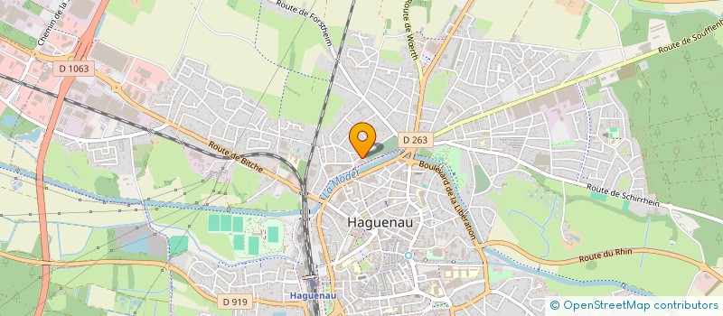 localisation de l'entreprise RUE DES NOUVEAUX MOINES  HAGUENAU