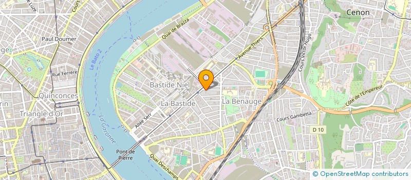 localisation de l'entreprise RUE DES NUAGES  BORDEAUX