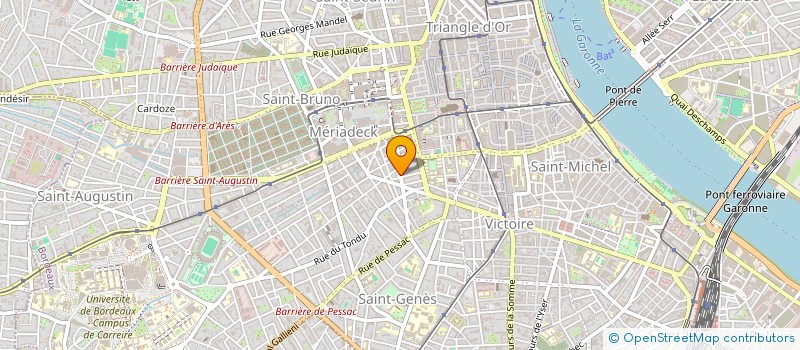 localisation de l'entreprise RUE DES NUITS  BORDEAUX