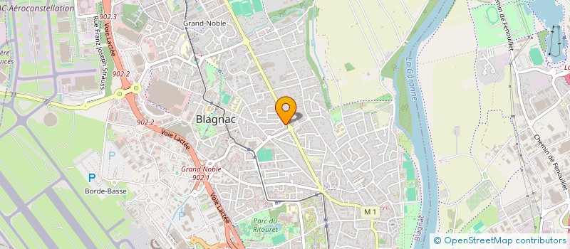 localisation de l'entreprise RUE DES ORFEVRES  BLAGNAC