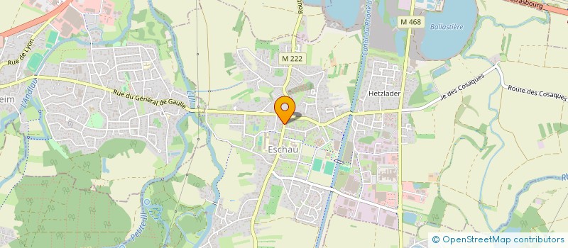 localisation de l'entreprise RUE DES ORMES  ESCHAU