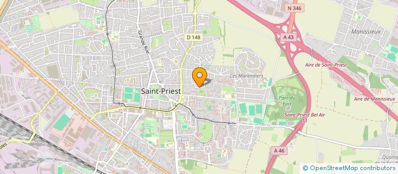 localisation de l'entreprise RUE DES PLAISIRS ET DES SAVEURS  SAINT-PRIEST