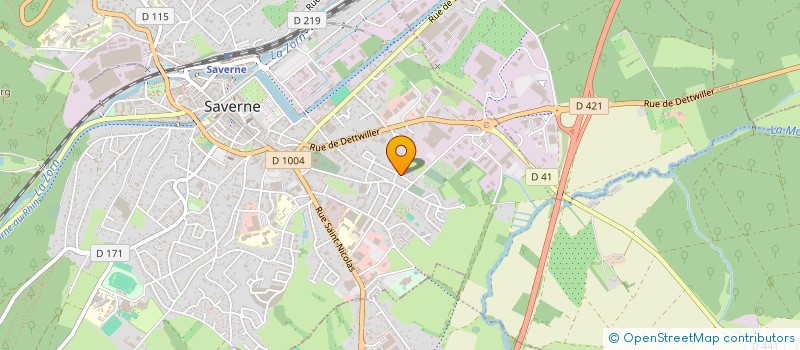 localisation de l'entreprise RUE DES PRES  LANDERSHEIM