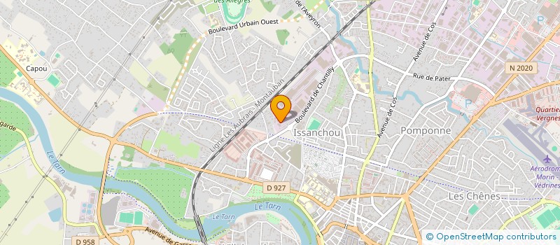 localisation de l'entreprise RUE DES PRIMEURS  MONTAUBAN