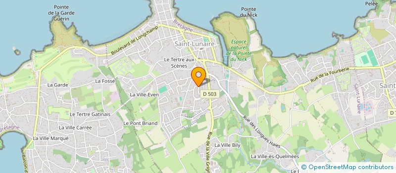 localisation de l'entreprise RUE DES ROSES  SAINT-LUNAIRE