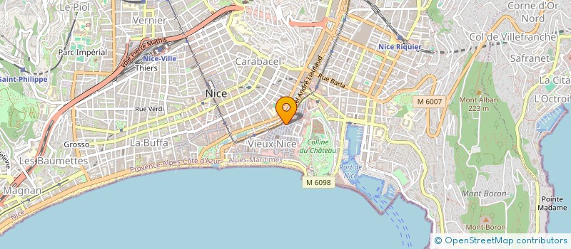 localisation de l'entreprise RUE DES ROSIERS à NICE