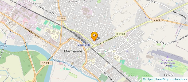 localisation de l'entreprise RUE DU 18 AOUT  MARMANDE