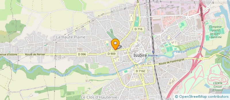 localisation de l'entreprise RUE DU 8 MAI RES CHAMBON  ISSOIRE