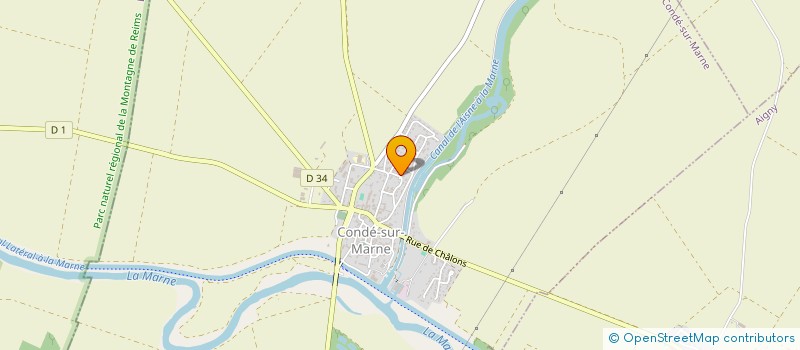 localisation de l'entreprise RUE DU BRABANT  CONDE-SUR-MARNE