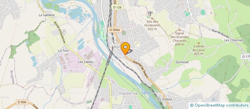 localisation de l'entreprise RUE DU CHATEAU  ABREST