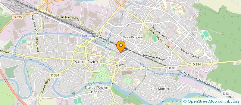 localisation de l'entreprise RUE DU DOCTEUR MOUGEOT à SAINT-DIZIER