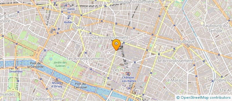 localisation de l'entreprise RUE DU LOUVRE  PARIS