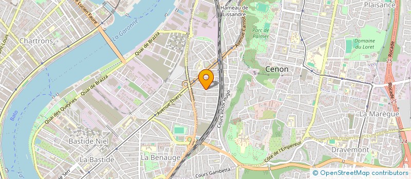 localisation de l'entreprise RUE DU MARECHAL JOFFRE  CENON