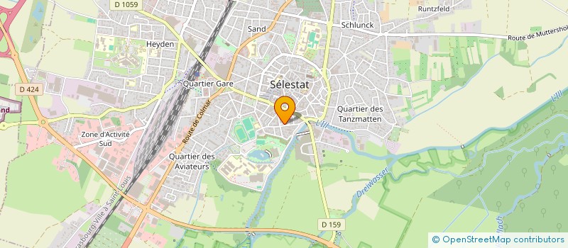 localisation de l'entreprise RUE DU PLAN  SELESTAT