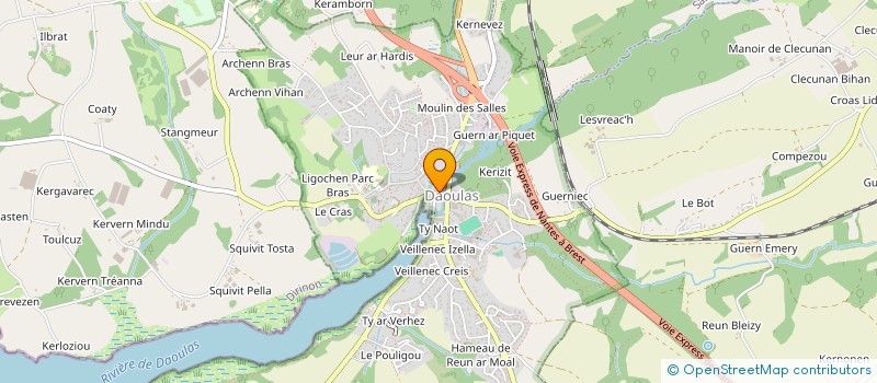 localisation de l'entreprise RUE DU PONT  DAOULAS