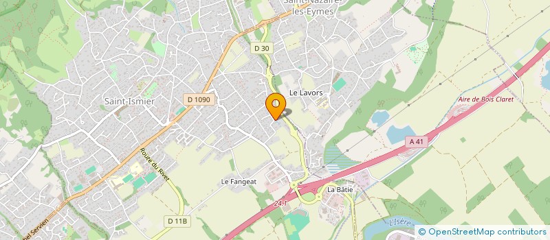 localisation de l'entreprise RUE DU PRE D'ELLE à SAINT-ISMIER