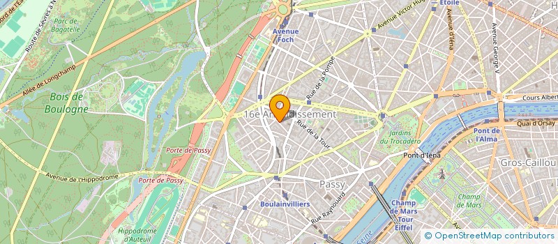 localisation de l'entreprise RUE DU SIAM à PARIS