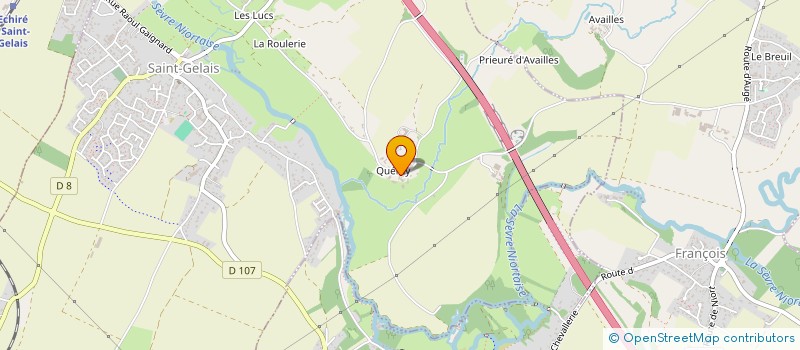 localisation de l'entreprise RUE DU STADE  SAINT-GELAIS