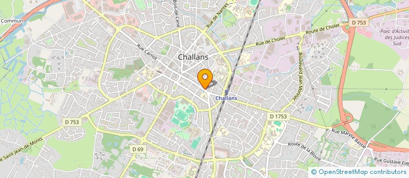 localisation de l'entreprise RUE DU SUD à CHALLANS
