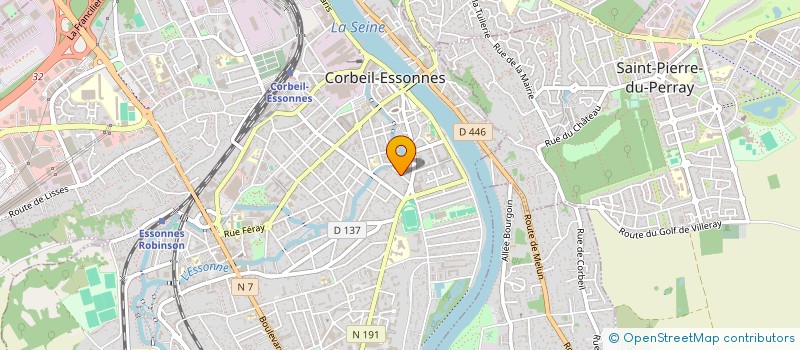 localisation de l'entreprise RUE DU TIR  CORBEIL-ESSONNES