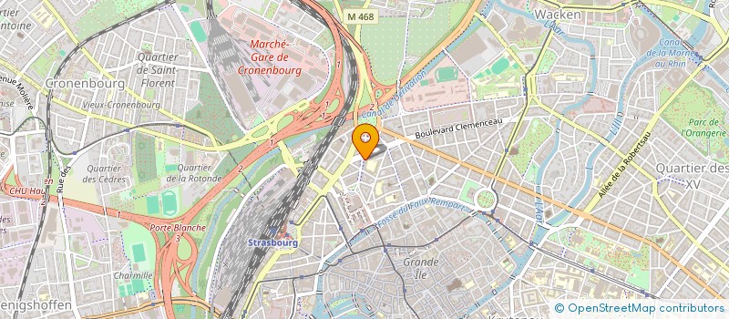localisation de l'entreprise RUE DU TRAVAIL  STRASBOURG
