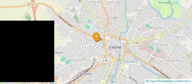 localisation de l'entreprise RUE DU TRESOR  CASTRES