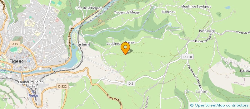 localisation de l'entreprise RUE EMILE ZOLA  FIGEAC