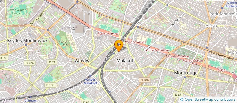 localisation de l'entreprise RUE FAIDHERBE à MALAKOFF