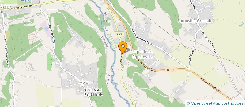 localisation de l'entreprise RUE FOULERIE  FIQUEFLEUR-EQUAINVILLE