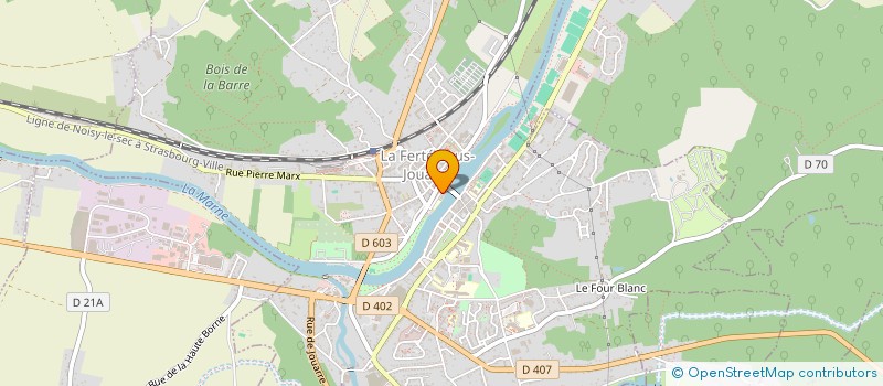 localisation de l'entreprise RUE GOURY  LA FERTE-SOUS-JOUARRE