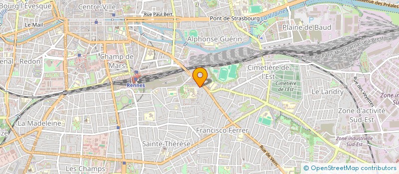 localisation de l'entreprise RUE HOCHE PROD  RENNES