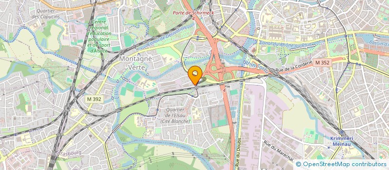 localisation de l'entreprise RUE HORNECKER NUMERO 20  STRASBOURG