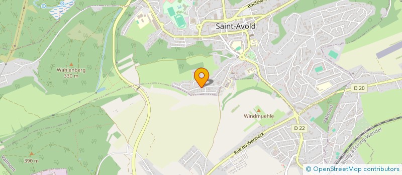 localisation de l'entreprise RUE HOULLE.8  SAINT-AVOLD