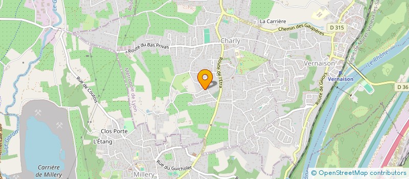 localisation de l'entreprise RUE JEAN BAPTISTE FRENET  CHARLY