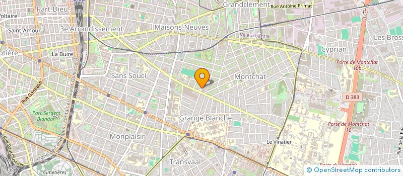 localisation de l'entreprise RUE JULIEN  LYON 3EME