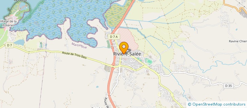 localisation de l'entreprise RUE KAZ NEGR'  RIVIERE SALEE