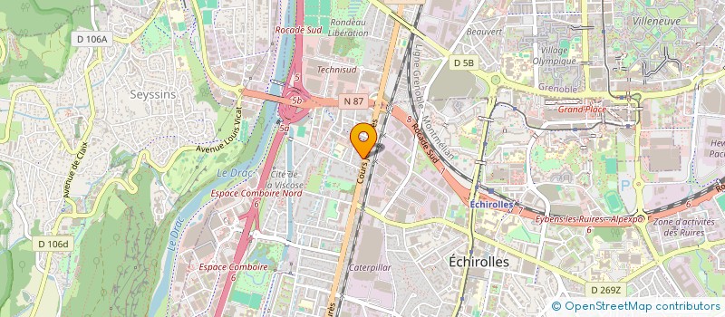 localisation de l'entreprise RUE LECONTE DE LISLE  ECHIROLLES