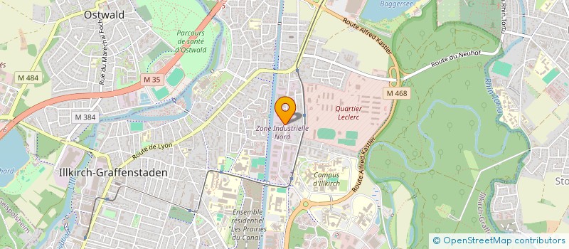 localisation de l'entreprise RUE LOUX SESSENHEIM  ILLKIRCH-GRAFFENSTADEN