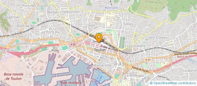 localisation de l'entreprise RUE MIRABEAU N 24  TOULON